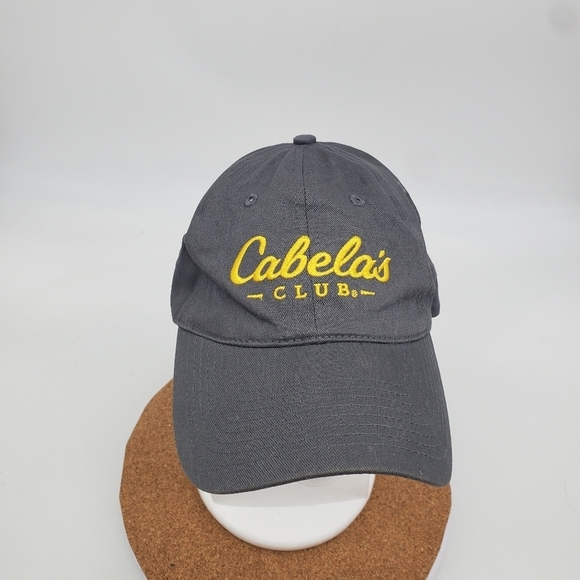 Cabela's Hat Club Baseball Cap Adult Gray Yellow Hunting Fishing Outdoors Hunt - Picture 6 of 7